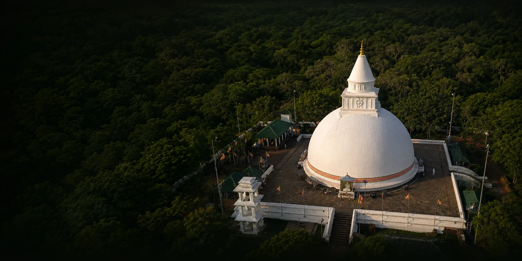 Aerial View of the Stupa