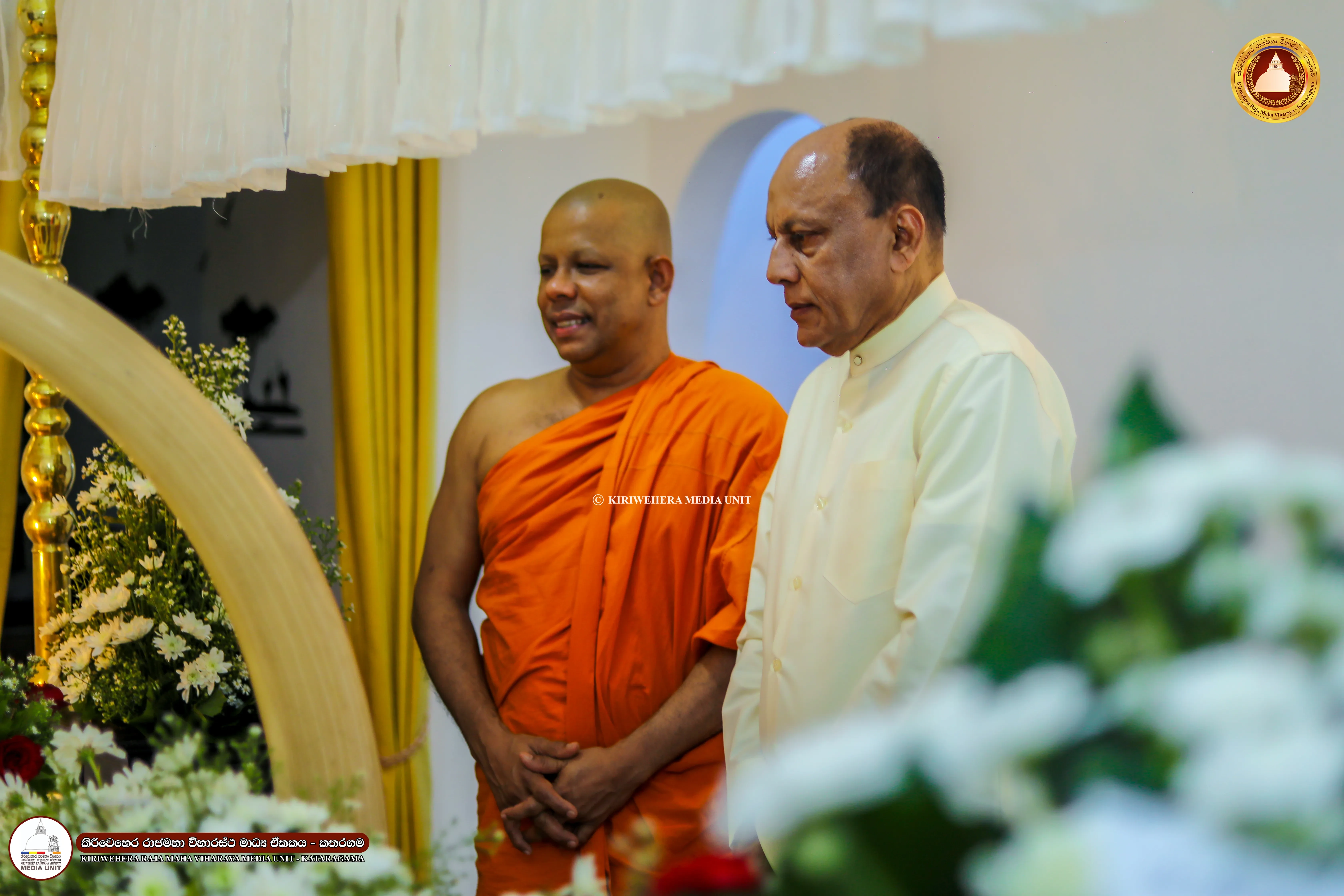 The arrival of former Southern Province Governor Lakshman Yapa Abeywardena